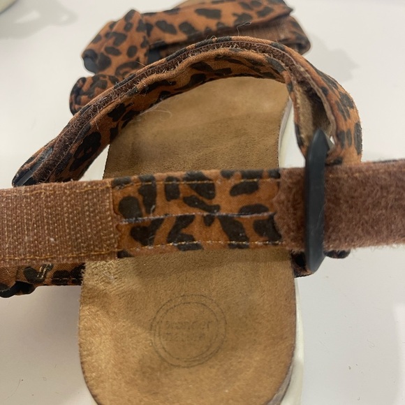 Wonder Nations Leopard Print Twisted Bow Sandal Girls 3 - Picture 13 of 14